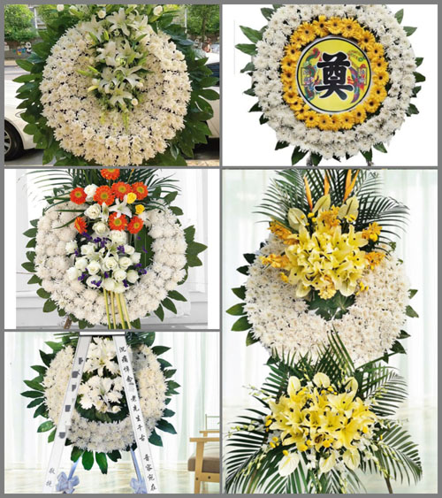 福建三明清流县沙芜乡上坪村花圈速递